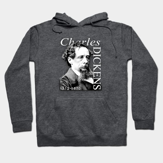 Charles Dickens Hoodie by SeattleDesignCompany